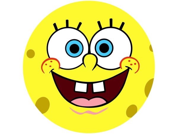 Tortenaufleger Spongebob, rund 20cm