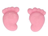 FunCakes Zuckerdekorationen Baby Füße Mädchen, 16er Set