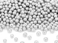 Weiche Zuckerperlen silber 5mm 60g