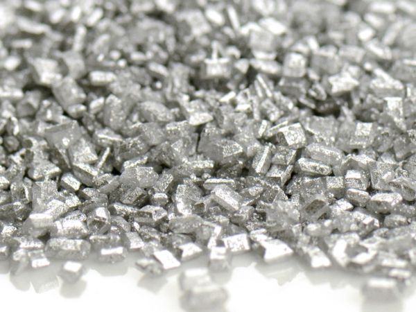 Glimmer Zucker silber 1,0kg