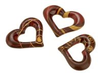 1 Folie Schokoladen- Dekor Herz Zartbitter