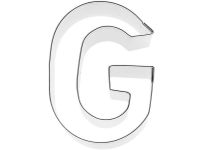Ausstechform Buchstabe G 6cm