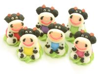 Kühe sitzend Zucker 6 Stück