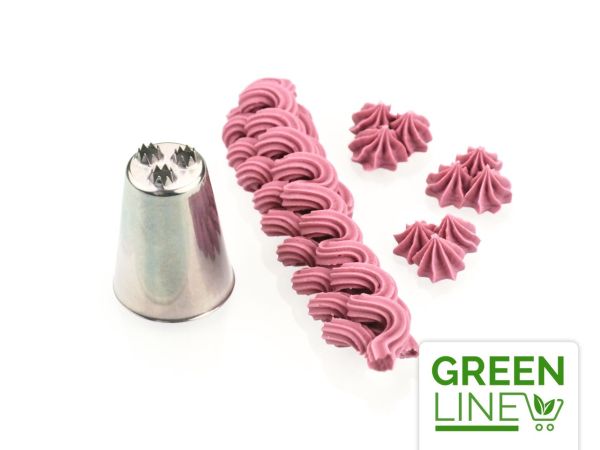 Garniertülle Vermicelle Stern groß GREENLINE