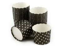Cupcake Cup groß schwarz 20 Stück