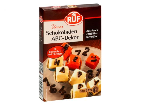 RUF Schokoladen ABC-Dekor