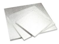 Cakeboard quadrat 28cm silber