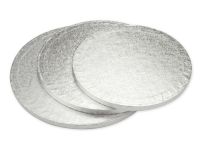 Cakeboard rund 18cm silber