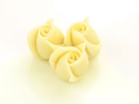 Marzipan-Rosen klein weiß 36 Stück