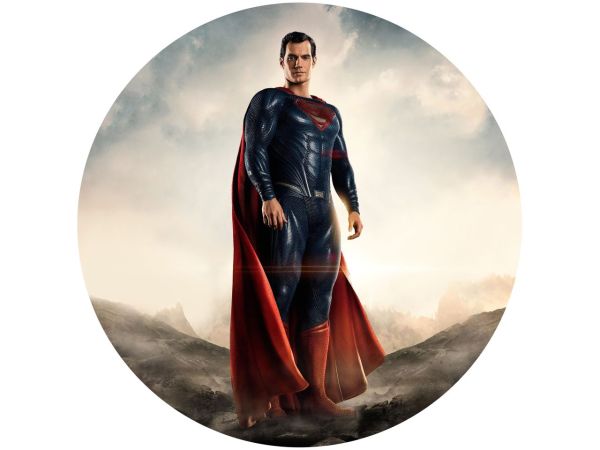 Tortenaufleger Superman, rund 20cm