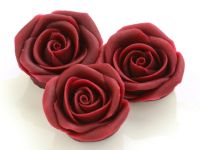 Marzipan-Rosen groß bordeaux 16 Stück