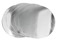 Silver Plate 28cm silber glänzend 5 Stück