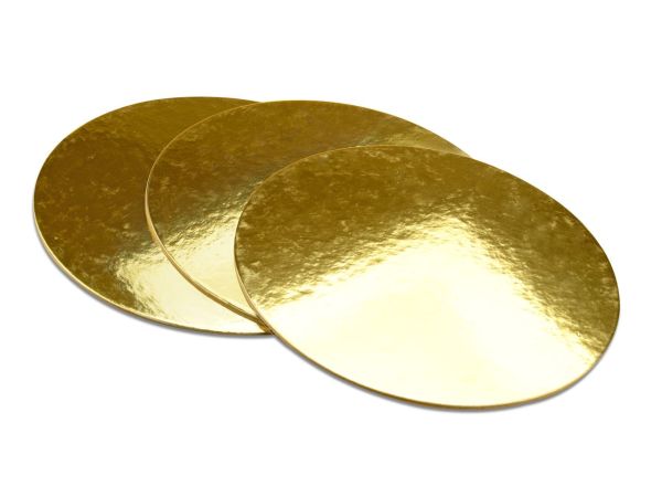 2. Wahl Golden Plate 30cm gold glänzend 3 Stück