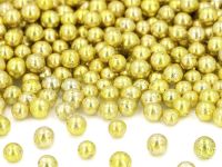 Weiche Zuckerperlen gold 7mm 60g