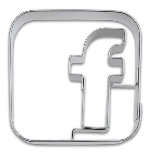 Städter - Ausstecher mit Prägung - Facebook App - ca. 5 cm