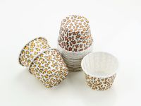Cupcake Becher klein Leopard 20 Stück