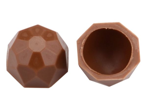 10 Folien Diamanten-Schalen Vollmilch