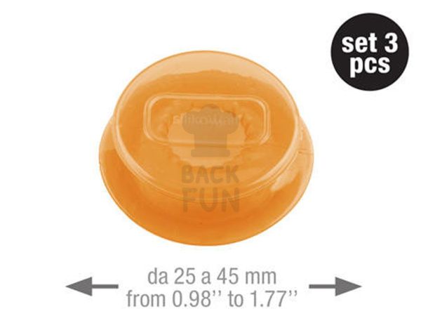 Capflex S - dehnbarer Frischhalte-Silikondeckel 3er Set