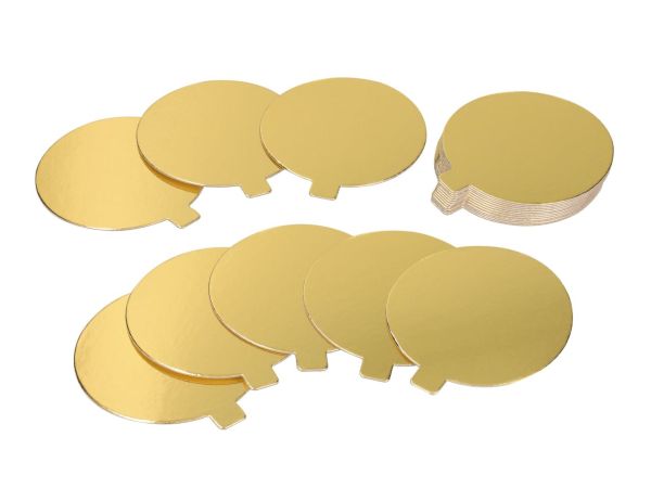 Golden Plate mit Griff 9cm gold glänzend 20 Stück