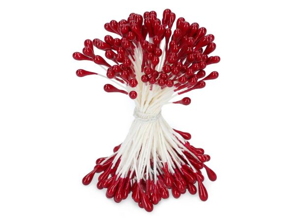 Staubblüten rot 120 Stück