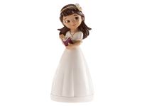 Tortenaufsatz Kommunion Mädchen mit Diadem 13cm