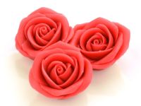 Marzipan-Rosen groß rot 2 Stück