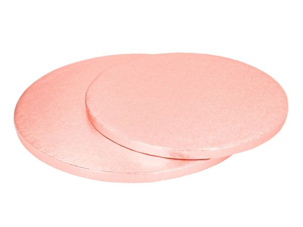 Cakeboard rund 25cm roségold