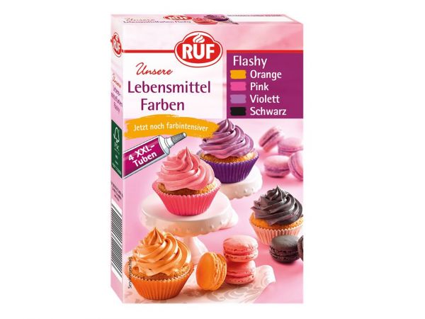 RUF Flashy Food Colours 4er Pack 4x20g