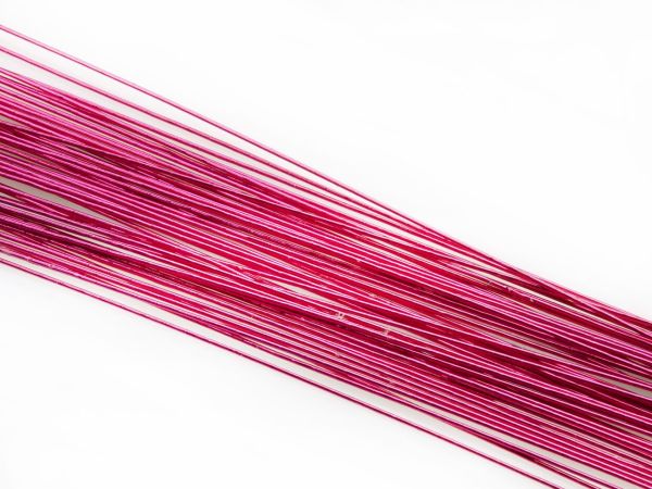 Blumendraht metallic pink 20G 50 Stück