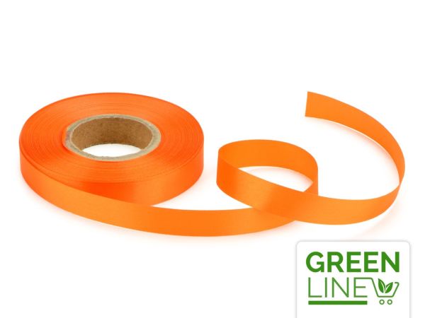 Satinband orange 14mm, 30 Meter GREENLINE