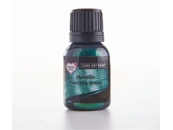 Metallic-Lebensmittelfarbe Peacock Green 25ml