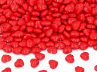 Streudekor 3D-Herzen rot 80g