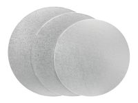 Cakeboard rund 18cm silber 4mm