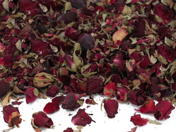 Rosenknospen dunkelrot, natur 10g