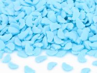 Streudekor Füßchen hellblau 80g