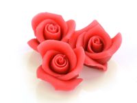 Marzipan-Rosen mittel rot 4 Stück