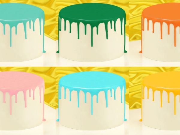 Cake Drip Glasur Farbzauber-Set 6er