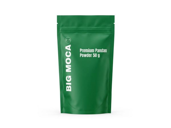 Big Moca Premium Pandan Pulver 100g