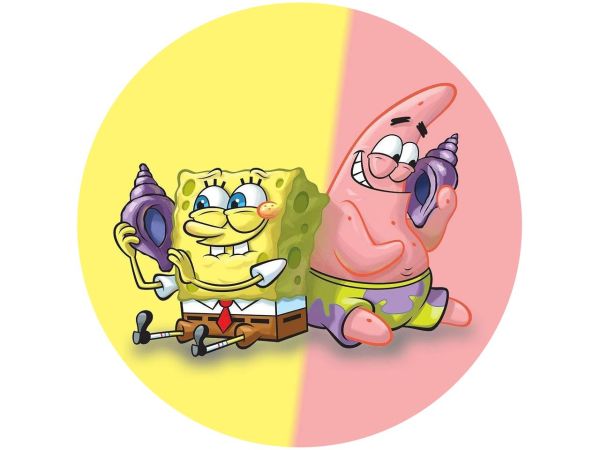 Tortenaufleger Spongebob und Patrick 2, rund 20cm