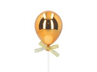 Cake Topper Ballon gold 3D