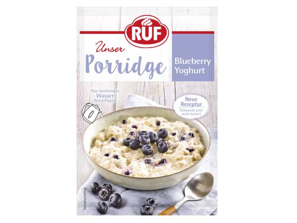 RUF Porridge Blueberry-Joghurt 65g 10+1 gratis