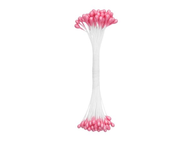 JEM Blütenpollen - pink glänzend - groß - 50 Stück