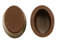 1 Folie Oval-Schalen Zartbitter