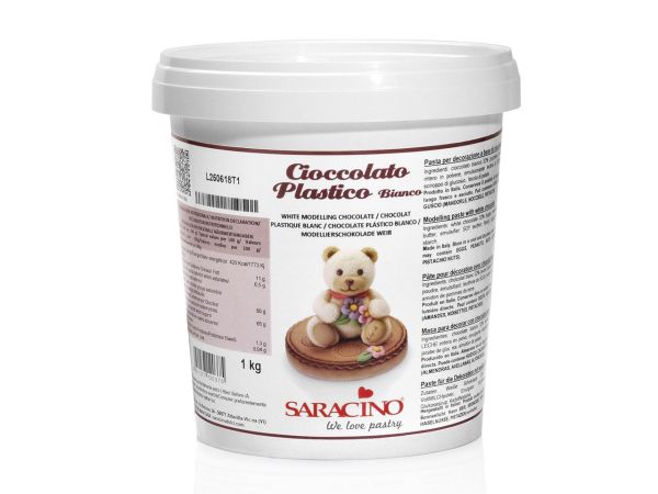 Saracino Modellier-Schokolade Pasta Model weiß 1kg