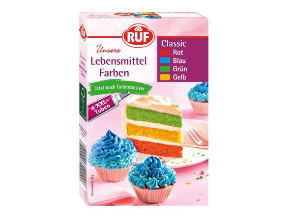 RUF Classic Food Colours 4er Pack 4x20g