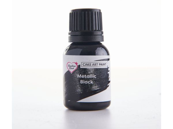 Metallic-Lebensmittelfarbe Black 25ml