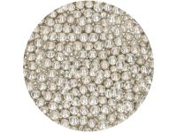 FunCakes Weiche Perlen Metallic Silber 55g