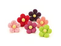 Blumen 21mm bunt Zucker 10 Stück