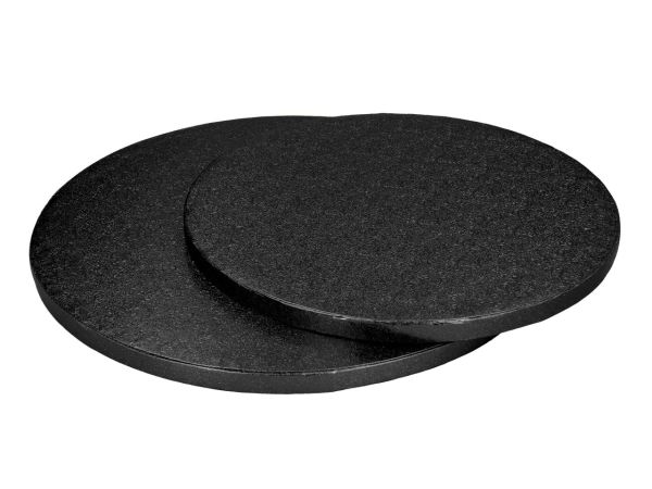 Cakeboard rund 30cm schwarz