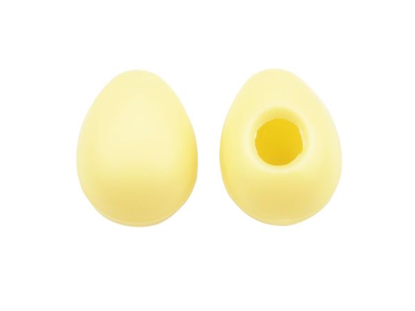 8 Folien Hohlkörper Mini-Eier Weiß